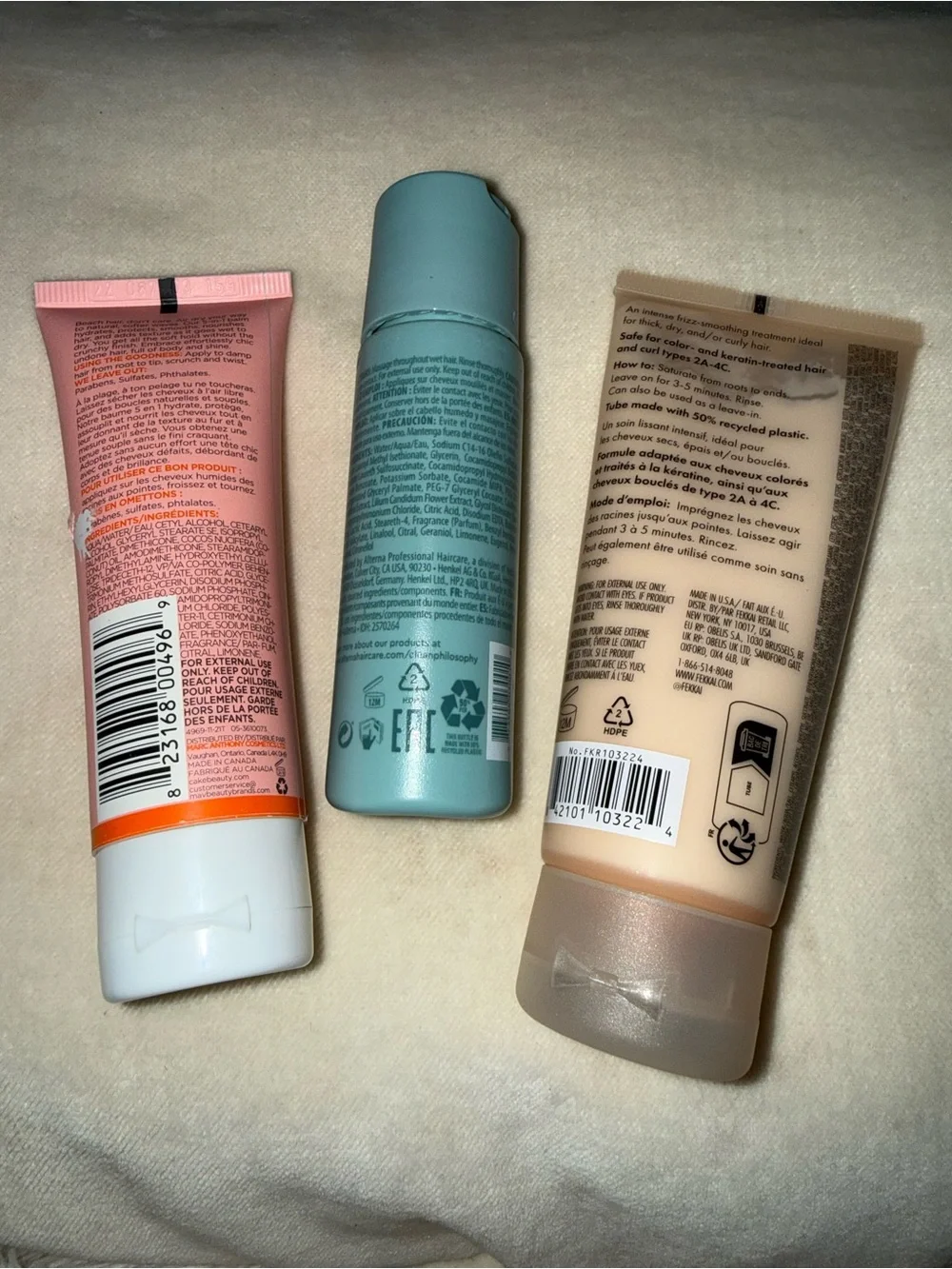 3 pc hair items. Great to try something new or for travel. All NEW, never used